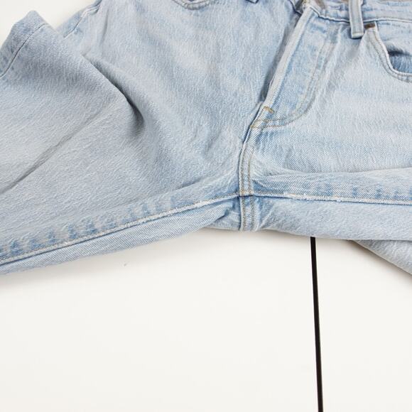 Levis 501 Original Fit Stretch Button Fly Light Wash Blue Jeans Womens Sz 25 - Picture 9 of 15